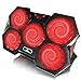 Price comparison product image AAB Cooling Ronin - Laptop Cooling Mat with 5 Fans, Adjustable Tilt and Red Backlight | Laptop Cooling Pad | Macbook Cooling | Computer Cooling Fan | Notebook Cooler