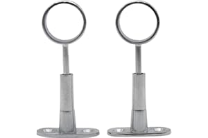 DOJA Barcelona | Soporte Central Barra Armario Redondo | Ø25mm | Pack 2 | Soporte Central Armario | Soporte Central Barra Armario Redondo, Barra Cortina Ducha, Barra Cortina, Ganchos Cortinas