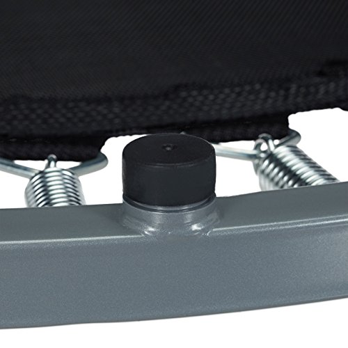 Relaxdays Trampolin faltbar, Indoor, Fitness H x B x T: 22 x 95 x 95 cm, Maximalbelastung 100 kg, blau-schwarz - 6