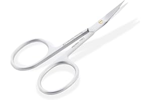 OTTO HERDER MANICURE OTTO HERDER® Tijeras para cutículas, de acero inoxidable, 9 cm, tornillo dorado, para cortar con precisión las cutículas que sobresalen