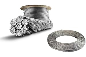 J CLARKE MARINE Wire rope cable stainless steel A4 316 marine grade 7x7 1mm 2mm 3mm 4mm (1, 10m, 1mm)