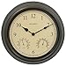 Produktbild AcuRite 01063, Tapeziertisch Meister 15 Zoll Combo Uhr mit Thermometer und Hygrometer, Kupfer Patina