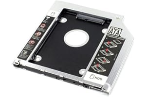 NIGUDEYANG 2ème Disque Dur HDD SSD SATA Optique Baie Cadre Caddy pour Unibody MacBook Pro 13 15 17 début mi-Fin 2008 2009 2010 2011 2012
