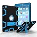 Produktbild IPad 2/3/4/ TEMPO Silicone Plastic Protective Dual Layer Shock Absorbing Kids-Proof Case Built in Stand Designed for the Apple iPad 2/3/4(Black+Blue)