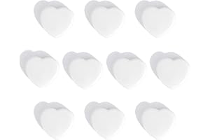 ZDZBLX Fridge Magnets, 10 Pack Strong Magnet, Mini Cute Heart-Shaped White Magnets for Whiteboard, Notice Board, Crafts, Office & Home – Heavy Duty Decorative Magnets for Adults, Small Magnetic Dots