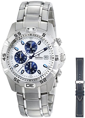 FESTINA Sport 16169/2 - Reloj unisex de cuarzo, correa de acero inoxidable color plata