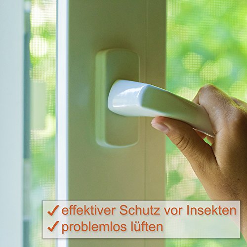 Fenster Fliegengitter von INSECT-X (zuschneidbar für alle Fenster bis 130×150 cm Größe) Fliegennetz Gitter zum Schutz vor Insekten wie Fliegen und Mücken | 3er Pack – hochwertig – durchsichtig | Insektenschutz Fliegenschutz Mückenschutz Netz - 3