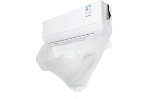 CIZZ AC Copertura di pulizia impermeabile Lavaggio Polvere Protezione Pulita Borsa a parete Condizionatore d'aria Cappuccio di lavaggio con tubo dell'acqua Split Aria Condizionata Sistema di Pulizia