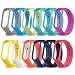 Produktbild xiaomi mi Band 3,SOPEAR 6 stücke Verschiedene Farben Mode Silikon Ersatz Armband Armband Smart Band Zubehör für Xiaomi Xiao Mi MiBand Mi Band 3 (A)