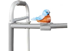 Joy for All Walker Squawker cheery animatronic bird walker accessory for companionship and to help you remember your walker - Bluebird