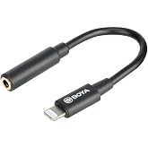Boya BY-K3 Apple Lightning 3.5mm Ses &Ccedil;evirici