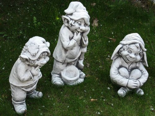 Zwerg Gnom Troll Wichtel 01 EMA 30 cm ca.12,5 kg Frostfest Stein Nr.172 - 8