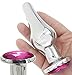 Produktbild MissSoul Deluxe Edelstahl Analplug Set Konisch Metall Butt Plug Sexspielzeug für Anfänger männer frauen Analspielzeug Analkugeln mit Kristall Schmuck,Rosarot Groß