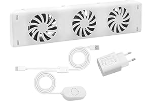 HEIBTENY Ventilatore di riscaldamento – Ventola di raffreddamento – Smart Booster Fan – Montaggio sotto radiatore – Standing – Certificazione CE, ERP, RoHS e REACH