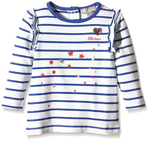 Grain de Blé Baby Girls Long Sleeve T-Shirt -  Blue - 12 Months