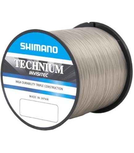 Fil De Pêche Shimano Technium Black - 5000 M, 0,285 Mm, 7,5 Kg - Monofilament Résistant