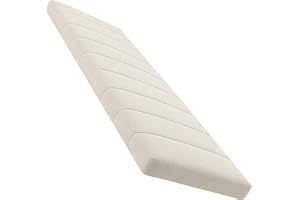 Bänkdyna för Utomhus- och Inomhusbruk,120/150/100/80cm,Halkskyddad Sittdyna | 5 cm Tjock Trädgårdsbänkdyna med Avtagbart Overdrag för Matplats, Uteplats och Kontor(Svart,40x150CM/16x59in)