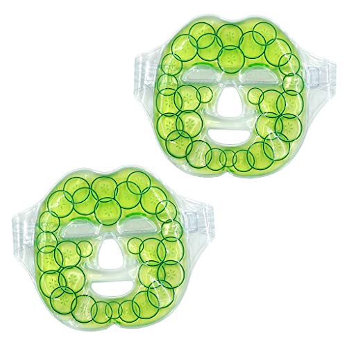 Preisvergleich Produktbild B Baosity 2pcs Gesichtsmaske Kühlmaske Wellnessmaske Kalt-Warm-Kompressen Entspannungsmaske Gelmaske gegen Augenringe geschwollene Augen Kopfschmerzen