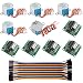 Produktbild MakerHawk 5 stücke Geared Schrittmotor 28BYJ-48 ULN2003 5 V DC Schrittmotor Uln2003 treiberplatine für Arduino (5 stücke Schrittmotor + 5 stücke Fahrer Bord + 1 stück 40 P Dupont Kabel)