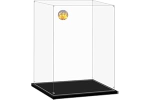 AAABOX Vitrina 35x30x45cm para Lego Ramo Flores Orquidea 10311,3mm Transparente Acrílico Caja de Exhibición para Friends Heartlake City Centro Comunitario 41748 y Figuras Coleccion