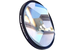 JONGSUN Filtre à Effet spécial à Quatre prismes - 77 mm - Verre FX - Effet éblouissement - pour Appareil Photo Reflex numérique anamorphotique - Accessoire pour Appareil Photo (Four Prism)