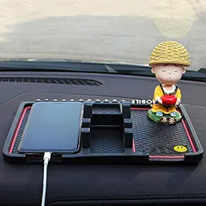 KeepCart Car Dashboard Phone/Phone/Coin/Pen/Remote/Key Navigation Holder Non-Slip Mat for Car and Office use