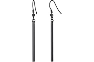 FindChic Boucles Oreilles Pendantes Femme Acier Inoxydable, Clous Oreilles Piercing Oreilles Barre Homme