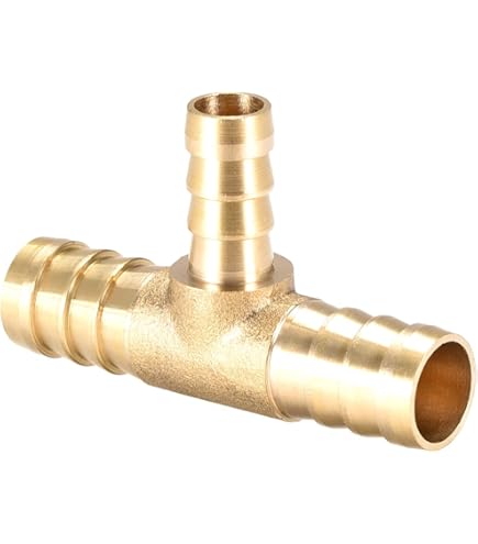 Raccordo A T In Ottone Per Tubo Carburante 4 Mm - 3 Vie Barbato - MSA 02018