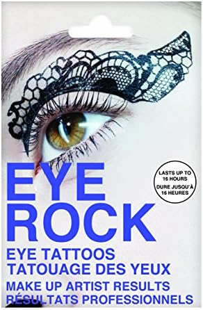 Eye Rock Shadow Transfer Black Lace Eye Tattoos