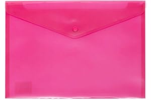 Grafoplás 04871254－Sobre plástico tamaño folio color rosa