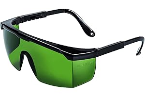 PASDTFB Gafas de Protección Gafas Protectoras para Depilación HPL/IPL Gafas para Dispositivo de Depilación HPL/IPL Sistema de Depilación Permanente Gafas para Cuerpo Cara y Zona Bikini(Verde oscuro)