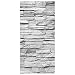Produktbild Bilderwelten Raumteiler Top Steinoptik Raumtrenner Ashlar Masonry 250x120cm transp. Halterung