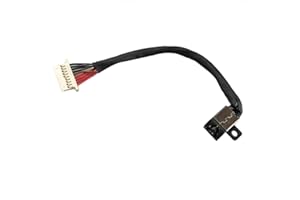 Gintai Connettore di Alimentazione DC Power Jack DC Dock Presa Cavo di Ricambio per Dell Ins-piron 15 7591 7590 7580 / Vostro 15 7590 P83F P83F001 048JWV 48JWV 9PIN 9cm