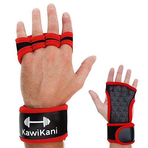 KAWIKANI Kraftsport-Handschuhe & Crossfit-Handschuhe für dein Fitness-Training! Die Fitnesshandschuhe mit Extra Grip und Handgelenk-Bandagen!