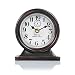 Produktbild Dannto Standuhr Vintage Dekorative Shabby Antique Runde Tischuhr römische Zahl Metall für Wohnzimmer (schwarz-A)