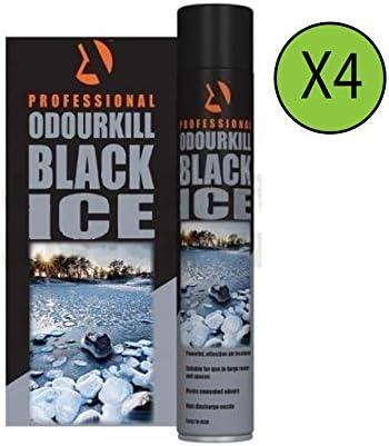 4X Odour kill Blast Air Freshener Black Ice Hydroponics- Car/Home *LIMITED*