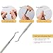 Anself Toenail Ingrowing Cleaner Double-ended File Podiatry Stainless Steel Nail Care Chiropody Tool