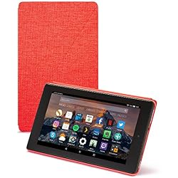 Amazon - Funda para Fire 7 (tablet de 7 pulgadas, 7ª generación, modelo de 2017), Rojo