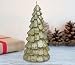 Produktbild Weihnachtsbaum Kerze H18cm Weihnachten Winter Dekoration Silver Geschenk 400g 50Std
