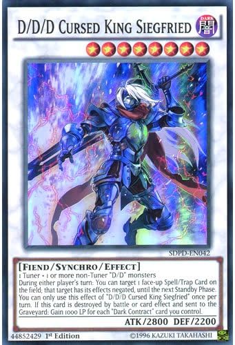 SDPD-EN042 1st Ed D/D/D Cursed King Siegfried Super Rare Card Pendulum Domination Yu-Gi-Oh Single Card