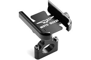 JYDJDL,Supporto per Cellulare da Manubrio per specchietto retrovisore Moto Adatto per Moto Adatto per Guzzi V100 Mandello V7 Stone V8S TT Bobber Breva 850 1100 1200,Moto Guzzi