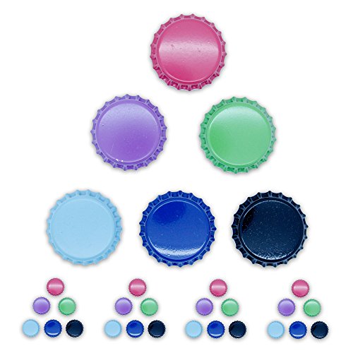 30x Magnete, Bunt Ø 3cm, Haftmagnete für Whiteboard, Kühlschrankmagnet, Magnettafel, Memoboard, Magnet Kronkorken