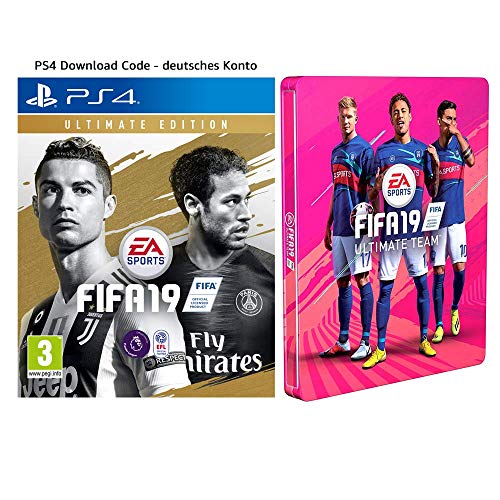 FIFA 19: Ultimate Edition + Steelbook | PS4 Download Code - deutsches Konto
