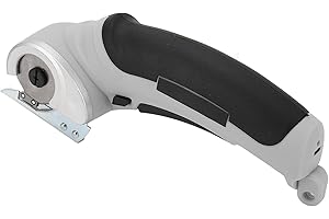 Ausla Cardboard Cutter, 240RPM Speed Electric Scissors Carpet Fabric Cutter Snips Dressmaking Scissors Rechargeable Cordless Cutting Tool with Safety Lock Switch for Leather Sponge (Gray)