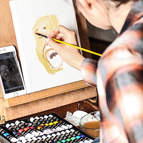 Qualitativ hochwertiges Ölfarbset von Colore – Perfekt für die Verwendung auf Leinwand für Landschafts- und Portraitmalerei – Perfekt für professionelle Künstler, Studenten & Anfänger – Set mit 24 reichhaltig pigmentierten Ölfarben - 5