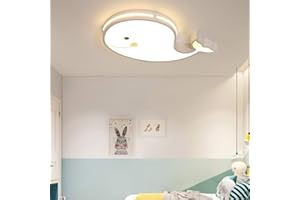 ENXING LED Moderne Ceiling Light Boy Chambre Fille Ceiling Light Dimmable, Bébé Baleine Plafond Lumière Créative Chambre D'enfant Chambre Lumière Plafond Plafonnier Lampe Nursery Plafonnier,White 60cm