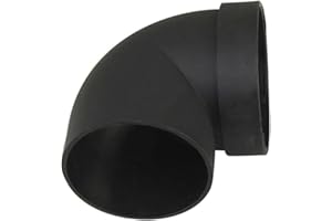 BRIOTA 75mm Heater Ducting Pipe 90 Degree Elbow Outlet Connector, Black Auto Car Heater Warm Air Ducting Pipe Outlet Connector for Eberspaecher Webasto Heater, Ventilation Joint Tube