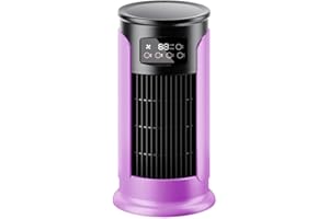 Climatizador Evaporativo, Aire Acondicionado Portatil, Humidificador/Ventilador/Enfriador, 3 Velocidades, 3 Modos, 12 Temporizadores, 4 Bolsas de Hielo, 10L, Adecuado para Hogar y Oficina(Púrpura)