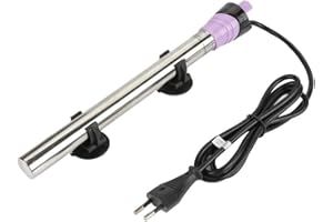 Sheens Réchauffeur d'aquarium, réchauffeur thermostatique Automatique d'acier Inoxydable de Barre de Chauffage de réservoir de Poissons 50W/100W/200W/300W/500W Anti-déflagrant[200W] Chauffages