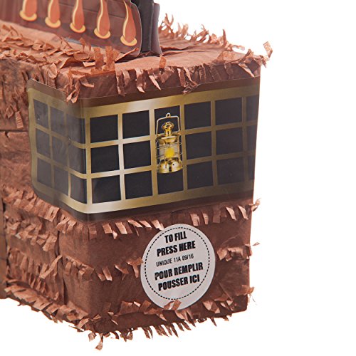 PINATA-SET: Pinata Piratenschiff + 144 Goldmünzen + Schläger + Maske + Süßigkeiten-Füllung - 4